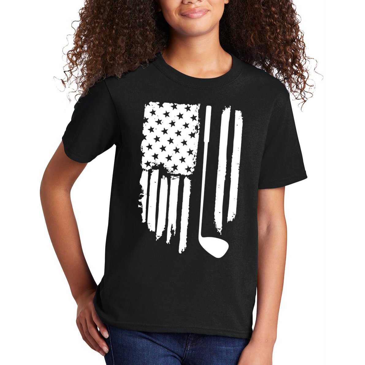 American Golf Game Golf Lover Gift Kids T-Shirt