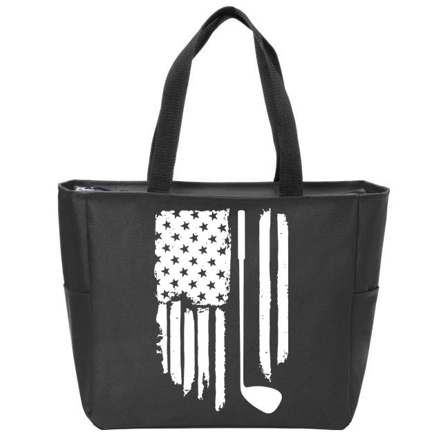 American Golf Game Golf Lover Gift Zip Tote Bag