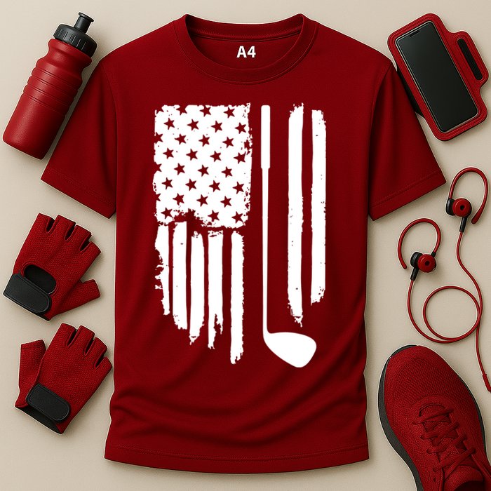 American Golf Game Golf Lover Gift Cooling Performance Crew T-Shirt