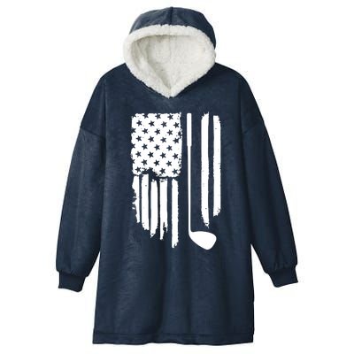 American Golf Game Golf Lover Gift Hooded Wearable Blanket