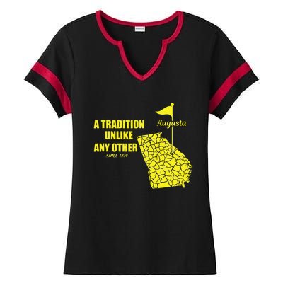 Augusta Georgia Golfing Ladies Halftime Notch Neck Tee