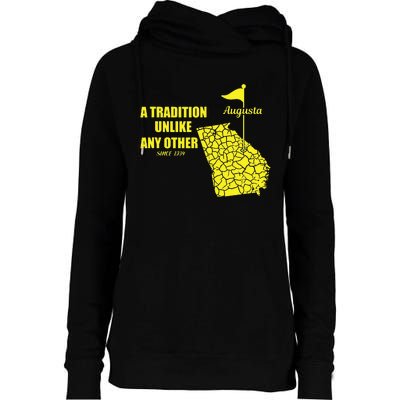 Augusta Georgia Golfing Womens Funnel Neck Pullover Hood