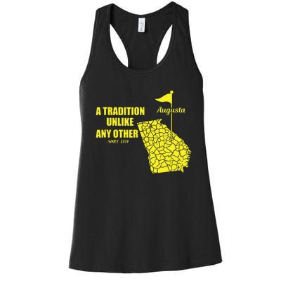 Augusta Georgia Golfing Women's Racerback Tank