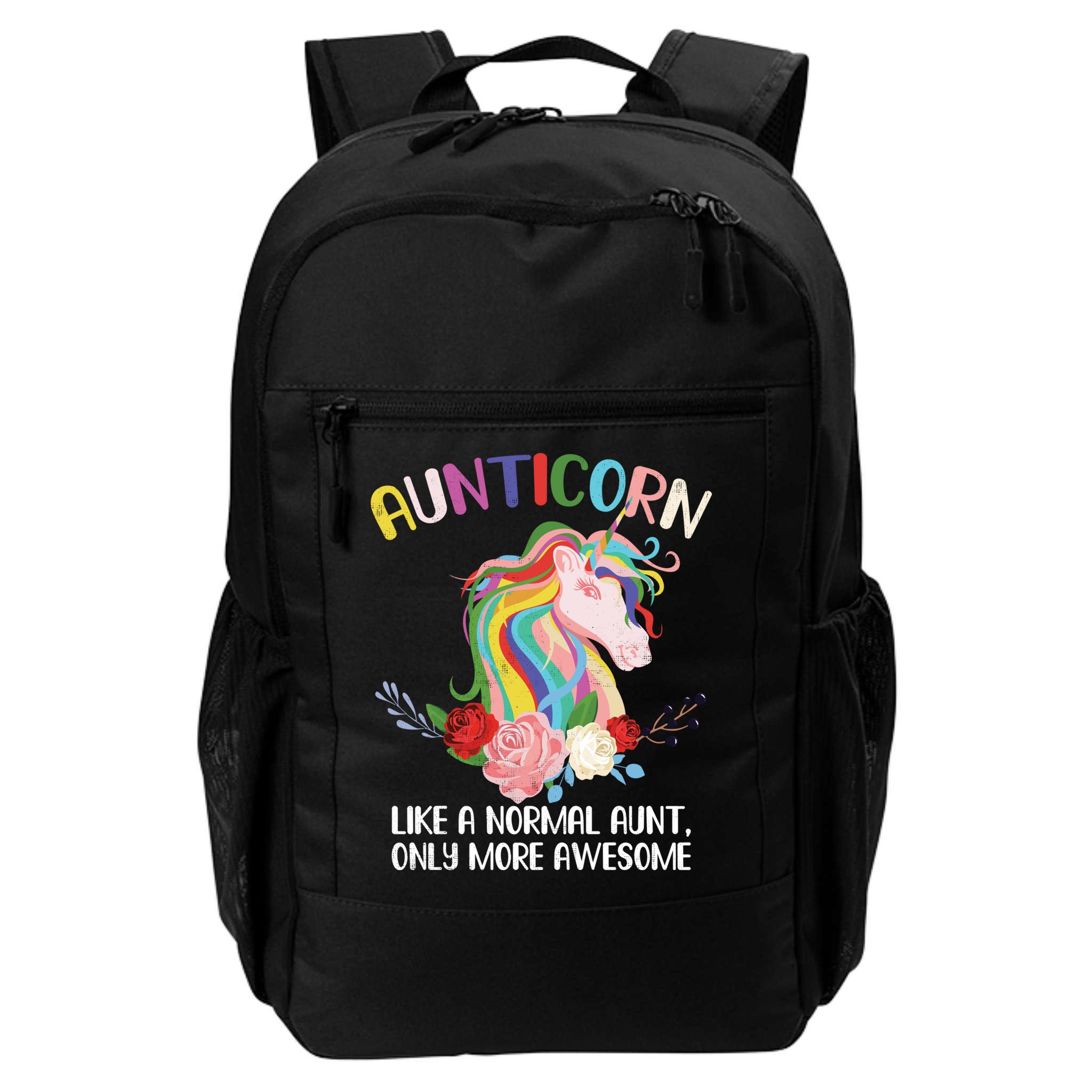 Aunticorn Great Gift Unicorn For Aunties Design Funny Gift Backpack