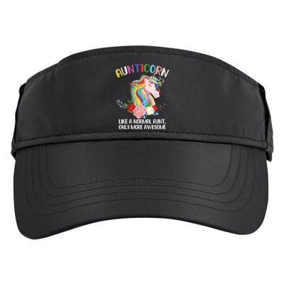 Aunticorn Great Gift Unicorn For Aunties Design Funny Gift Adult Drive Performance Visor