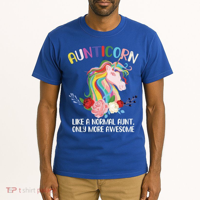 Aunticorn Great Gift Unicorn For Aunties Design Funny Gift Tall T-Shirt