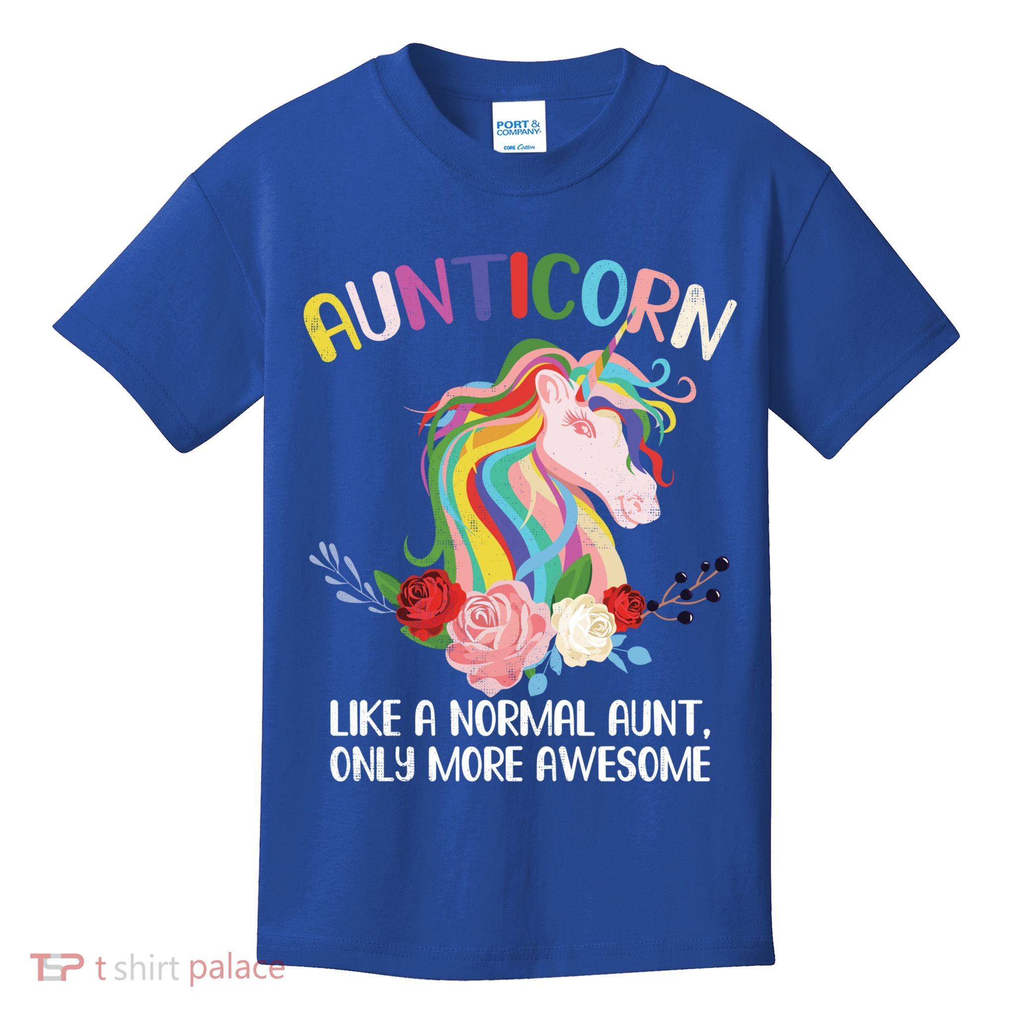Aunticorn Great Gift Unicorn For Aunties Design Funny Gift Kids T-Shirt