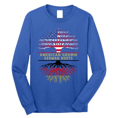 American Grown Ger Roots America Gery Tree Flag Gift Long Sleeve Shirt