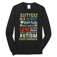 Autism Grandma Great Grandma Journey Quote Autism Awareness Long Sleeve Shirt