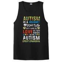 Autism Grandma Great Grandma Journey Quote Autism Awareness PosiCharge Competitor Tank