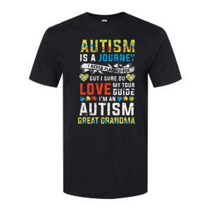 Autism Grandma Great Grandma Journey Quote Autism Awareness Softstyle CVC T-Shirt