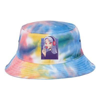 Anime Gamer Girl Lollipop Cute Tie Dye Newport Bucket Hat