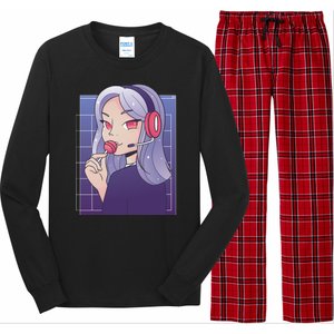 Anime Gamer Girl Lollipop Cute Long Sleeve Pajama Set