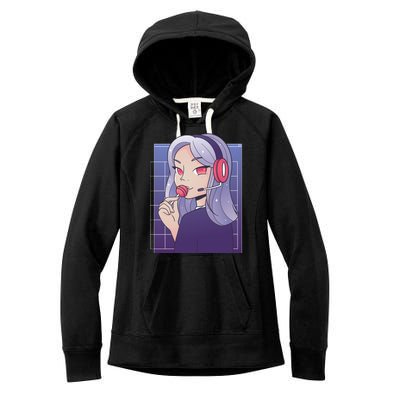 Anime Gamer Girl Lollipop Cute Women's Fleece Hoodie