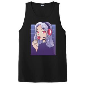 Anime Gamer Girl Lollipop Cute PosiCharge Competitor Tank