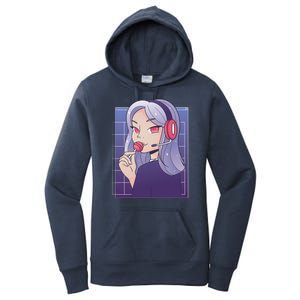 Anime Gamer Girl Lollipop Cute Women's Pullover Hoodie