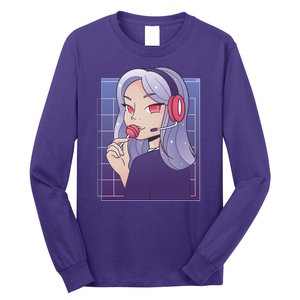 Anime Gamer Girl Lollipop Cute Long Sleeve Shirt