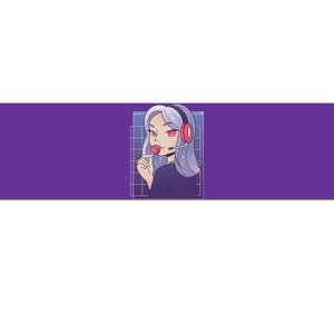 Anime Gamer Girl Lollipop Cute Bumper Sticker