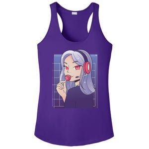 Anime Gamer Girl Lollipop Cute Ladies PosiCharge Competitor Racerback Tank