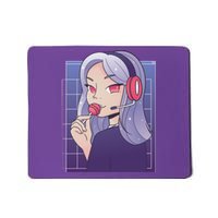 Anime Gamer Girl Lollipop Cute Mousepad