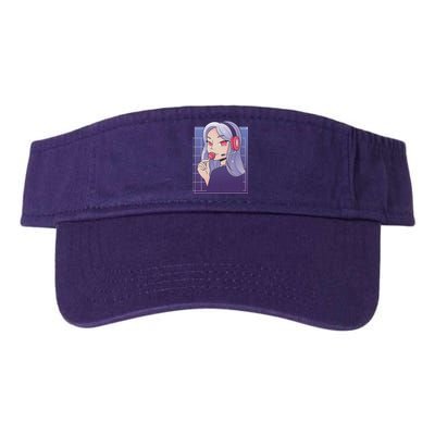 Anime Gamer Girl Lollipop Cute Valucap Bio-Washed Visor