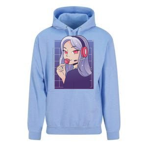 Anime Gamer Girl Lollipop Cute Unisex Surf Hoodie