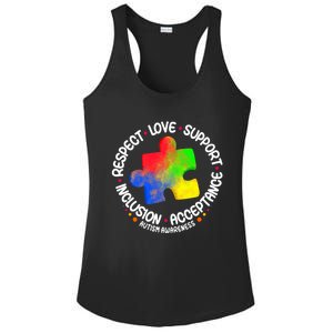 Autism Great Gift Respect Love Support Autism Awareness Cool Gift Ladies PosiCharge Competitor Racerback Tank