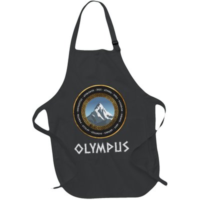 Ancient Greek Gods And Goddesses Of Olympus Ancient Greece Full-Length Apron With Pockets