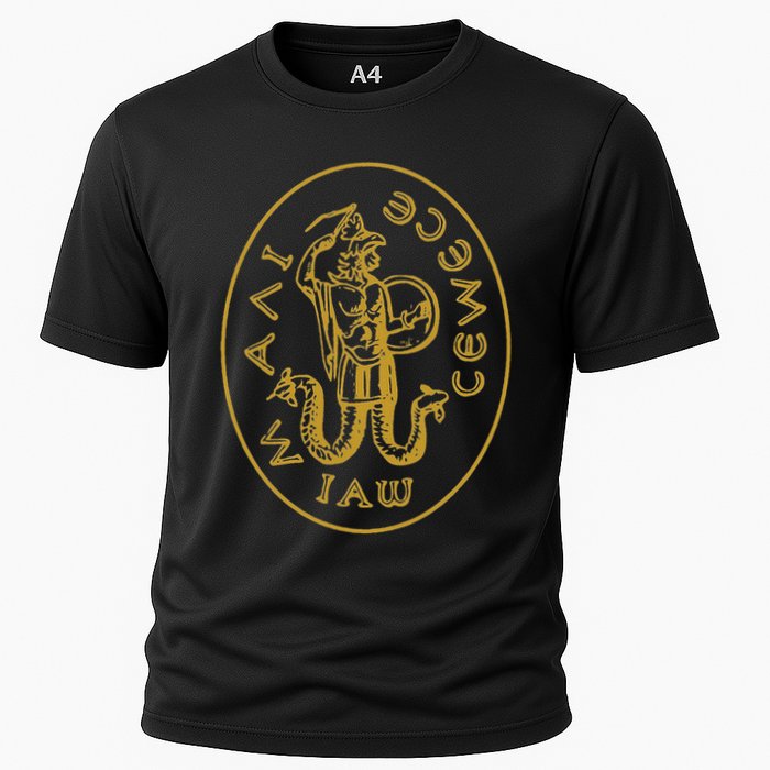 Abraxas Gnostic God Amulet Templar Gnosticism Cooling Performance Crew T-Shirt