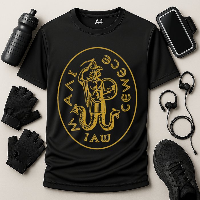 Abraxas Gnostic God Amulet Templar Gnosticism Cooling Performance Crew T-Shirt