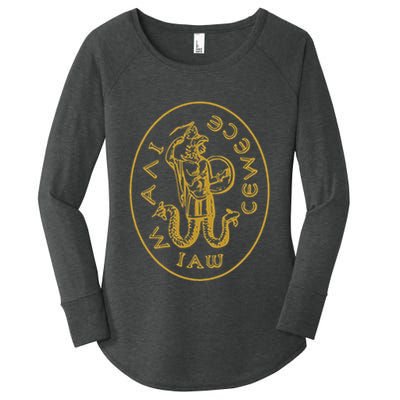 Abraxas Gnostic God Amulet Templar Gnosticism Women's Perfect Tri Tunic Long Sleeve Shirt