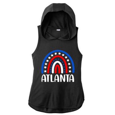 Atlanta Georgia Gift I Love Atlanta Georgia Usa Gift Ladies PosiCharge Tri-Blend Wicking Draft Hoodie Tank