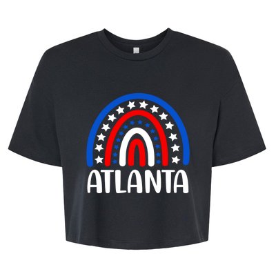 Atlanta Georgia Gift I Love Atlanta Georgia Usa Gift Bella+Canvas Jersey Crop Tee