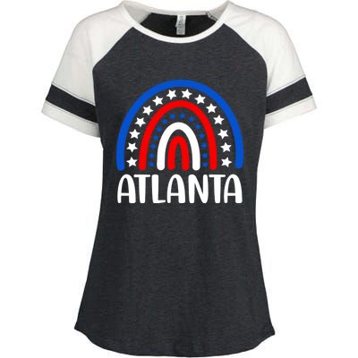 Atlanta Georgia Gift I Love Atlanta Georgia Usa Gift Enza Ladies Jersey Colorblock Tee