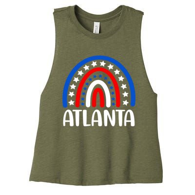 Atlanta Georgia Gift I Love Atlanta Georgia Usa Gift Women's Racerback Cropped Tank