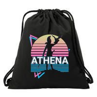 Athena Greek Goddess Of Wisdom And War Drawstring Bag