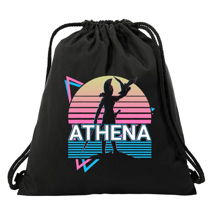 Athena Greek Goddess Of Wisdom And War Drawstring Bag