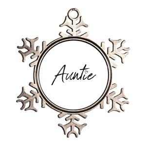 Auntie Great Gift Metallic Star Ornament