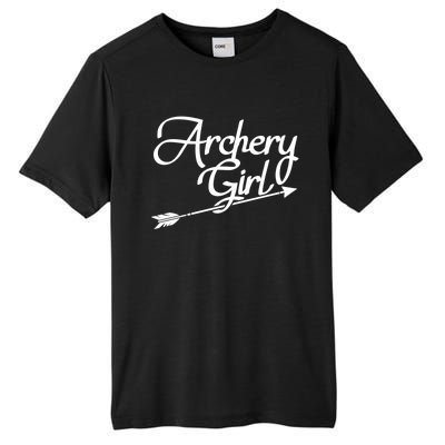 Archery Girl Gift Tall Fusion ChromaSoft Performance T-Shirt