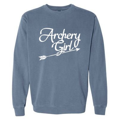 Archery Girl Gift Garment-Dyed Sweatshirt