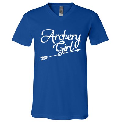 Archery Girl Gift V-Neck T-Shirt