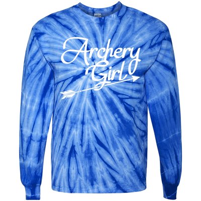 Archery Girl Gift Tie-Dye Long Sleeve Shirt