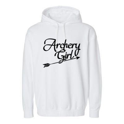 Archery Girl Gift Garment-Dyed Fleece Hoodie