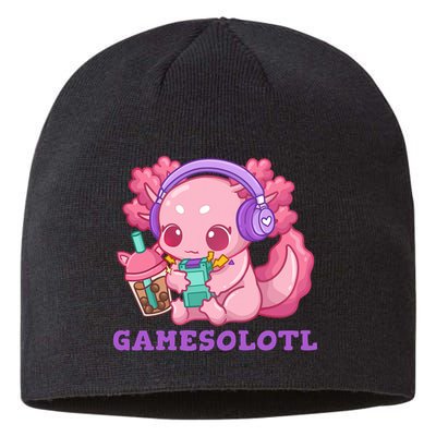 Axolotl Gaming Gamer Video Games Boba Tea Bubble Anime Sustainable Beanie