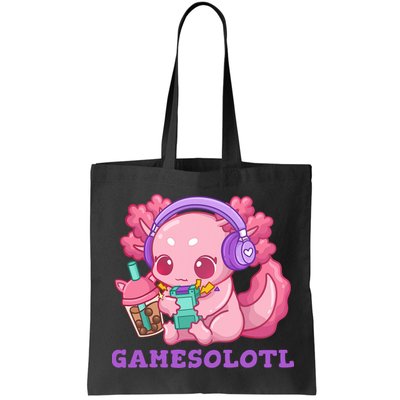Axolotl Gaming Gamer Video Games Boba Tea Bubble Anime Bag