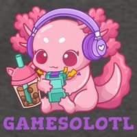 Axolotl Gaming Gamer Video Games Boba Tea Bubble Anime Vector Backpack