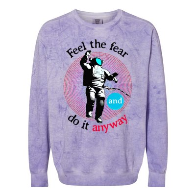 Astronaut Graphic Gift Colorblast Crewneck Sweatshirt