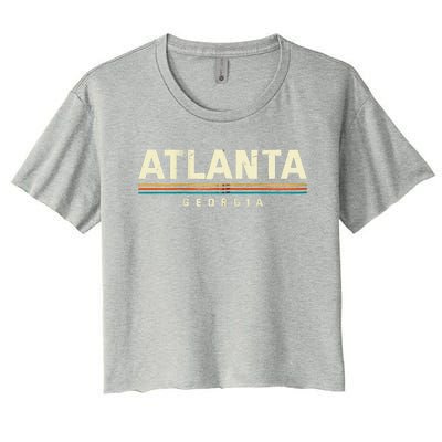 Atlanta Georgia GA Collection Atlantan Collectible Tourist Women's Crop Top Tee