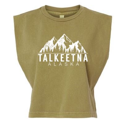 Alaska Giffunny Gift Talkeetna Alaska Gift Garment-Dyed Women's Muscle Tee