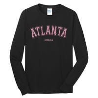 Atlanta Georgia Ga Varsity Style On Atlanta Tall Long Sleeve T-Shirt